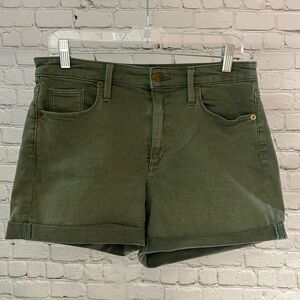 Universal Thread High Rise Midi Green Jean Shorts